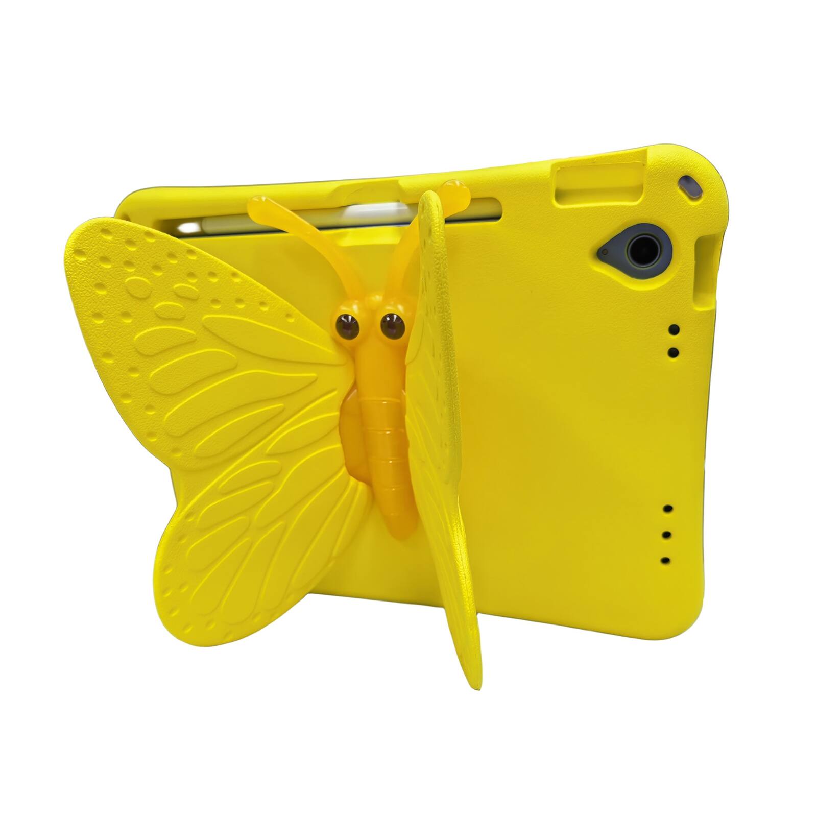 Alt View 1. UUCOVER - Butterfly Case for iPad (A16) 11-inch 2025/iPad 10th Gen 10.9" 2022,Shockproof EVA Kids Case 360° Rotating Stand Cover - Yellow.