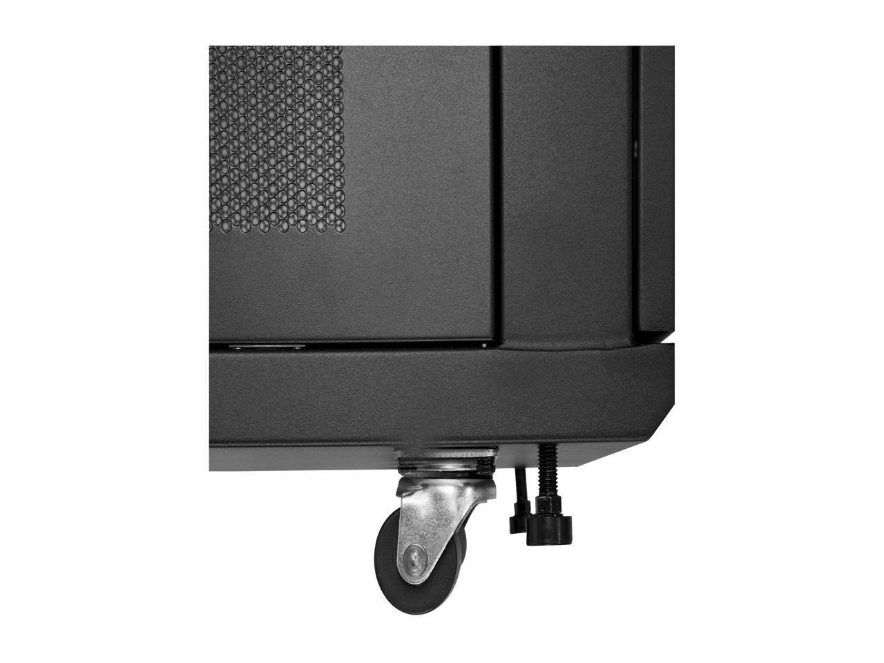 Alt View 5. Startech - StarTech.com RK2537BKM 25U Server Rack Cabinet - 37" Deep Enclosure - Network/Computer Cabinet - Black.