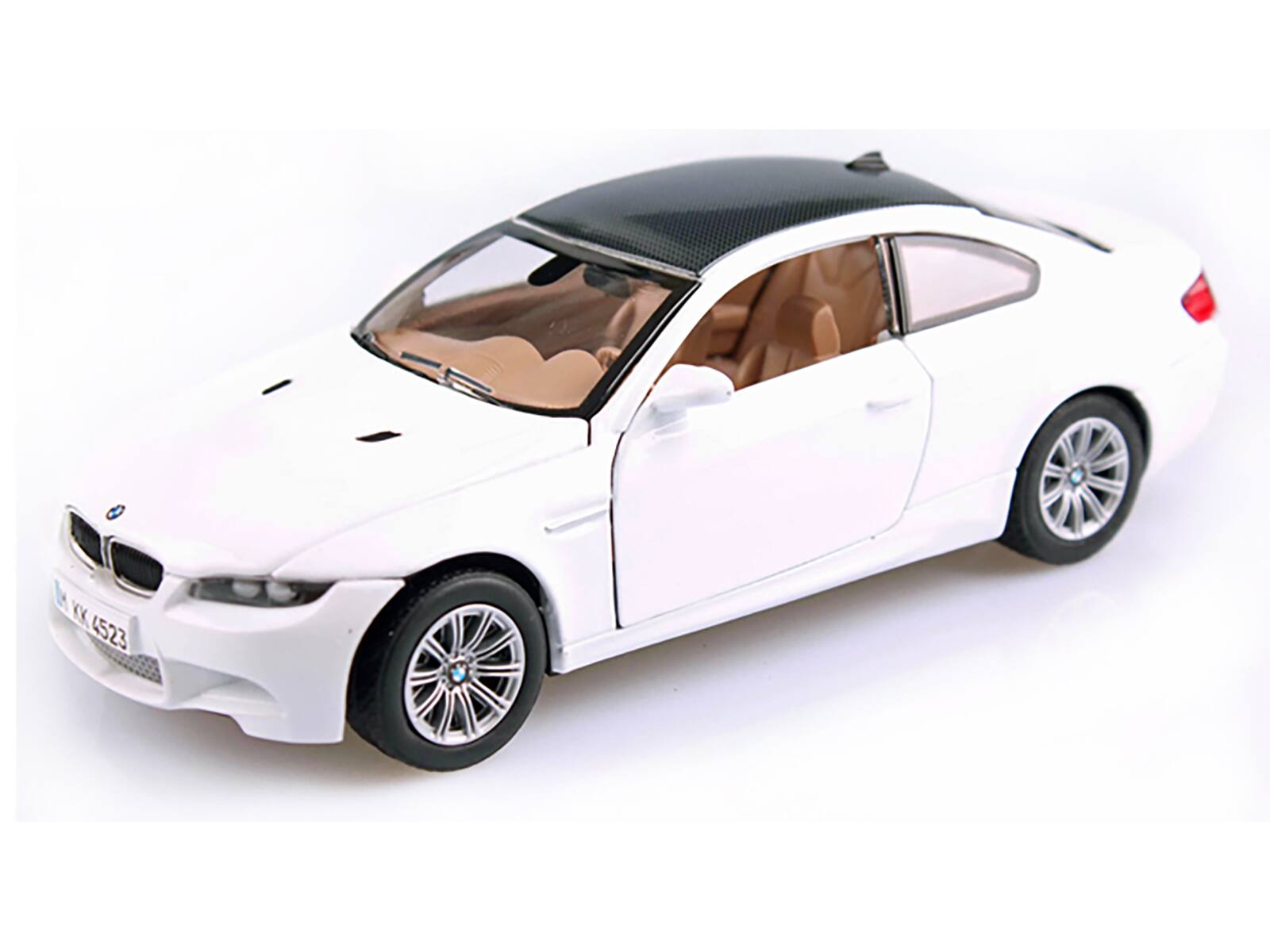 Angle. Motormax - BMW M3 E92 Coupe White 1/24 Diecast Model Car by Motormax - White.