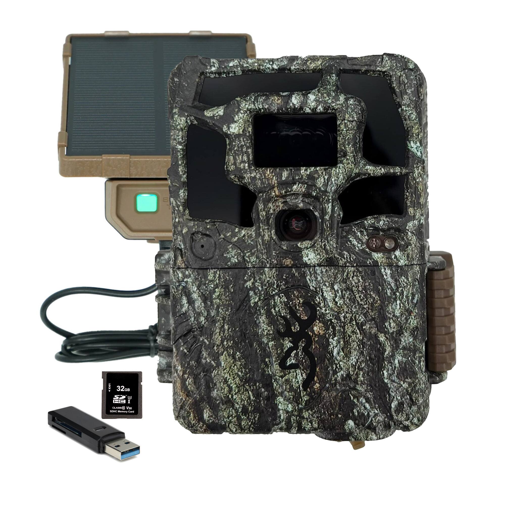 Front. Browning Trail Cameras - Browning Dark Ops Pro X 1080 Trail Motion-Activated Camera & Accessories Bundle.