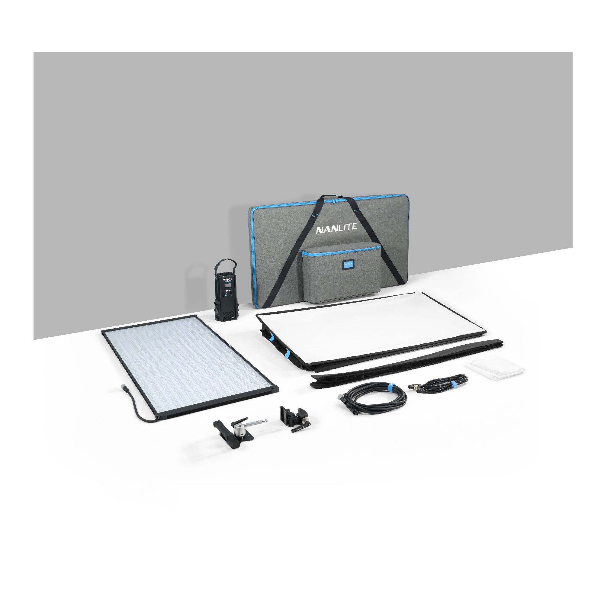 Angle. NANLITE - Nanlite PavoSlim 360C 4x2 LED RGBWW Panel Light with CRMX.