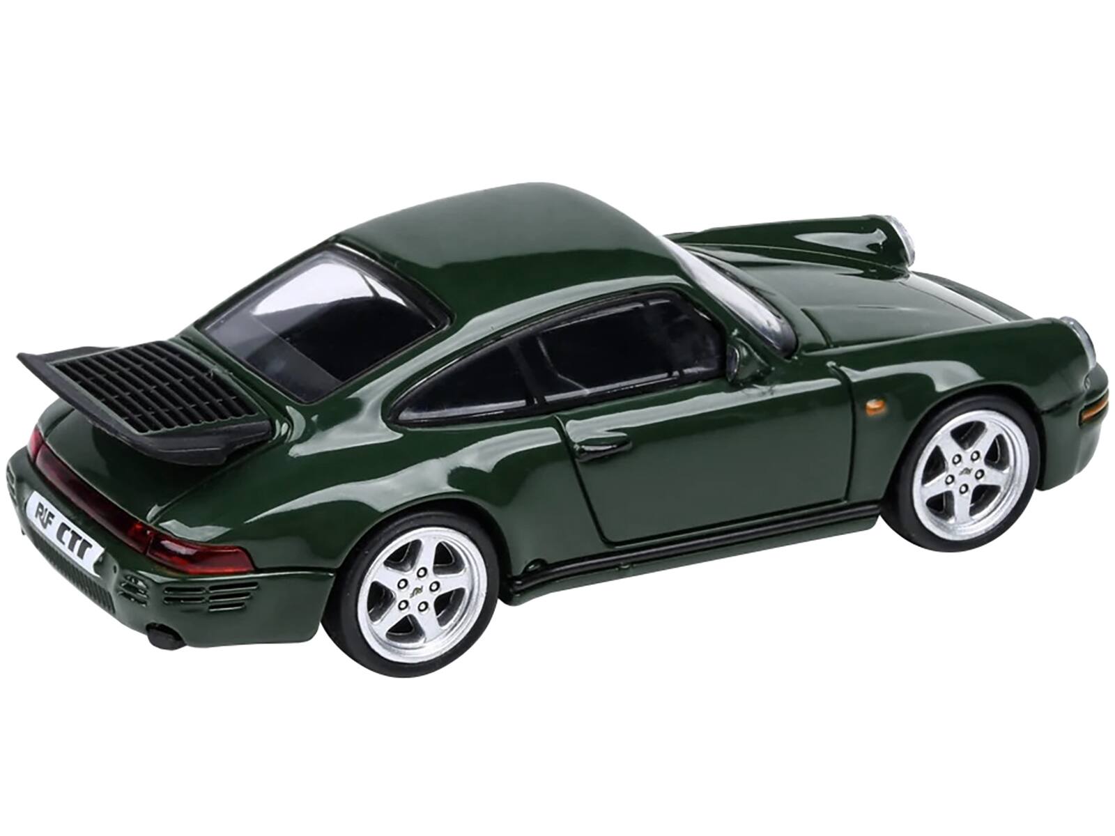 Alt View 1. Paragon - 1987 RUF CTR Irish Green 1/64 Diecast Model Car by Paragon Models.