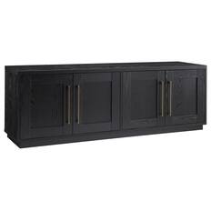 Angle. Hudson&Canal - Tillman TV Stand for Most TVs up to 75" - Black Grain.