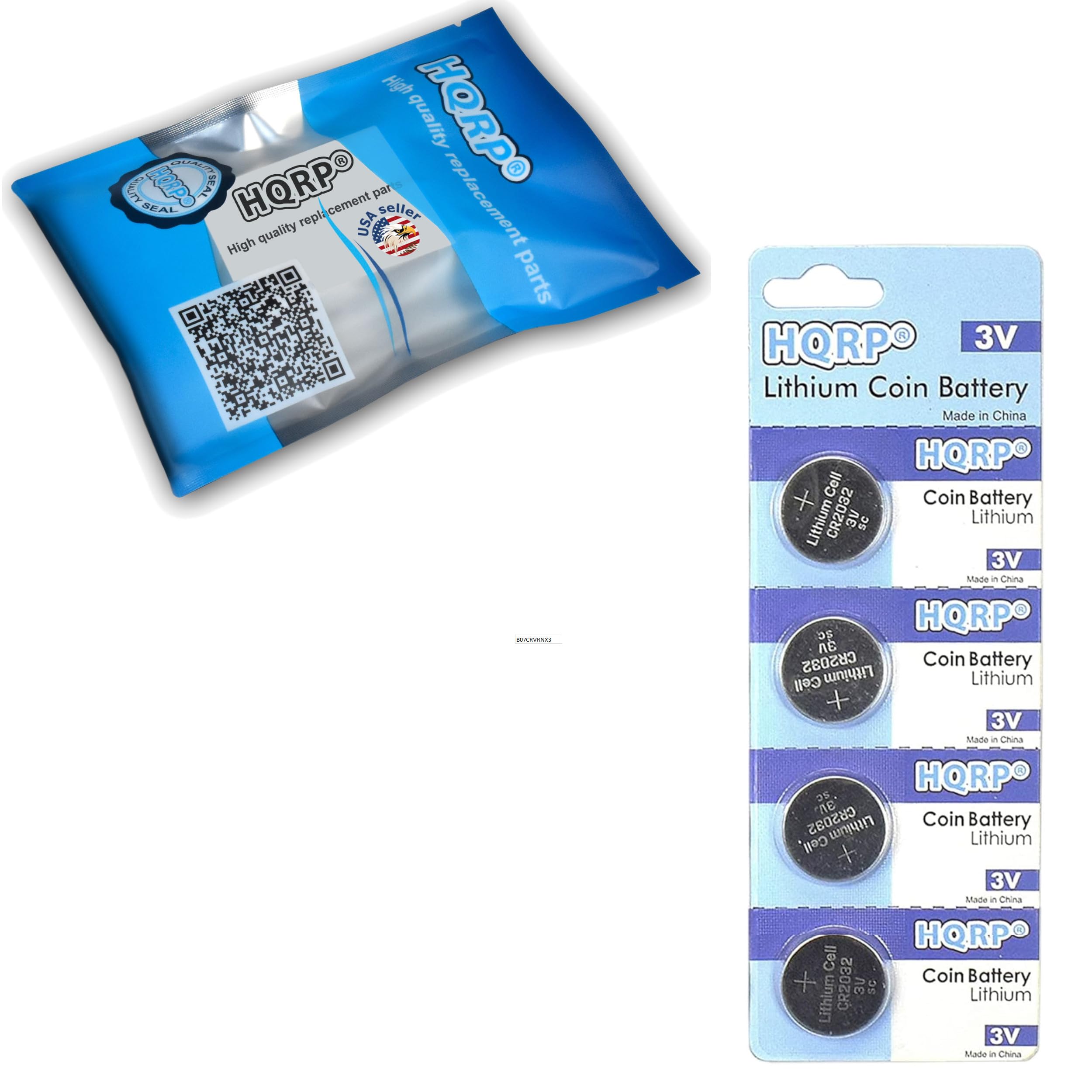 High quality parts  
HQRPO  
3V Lithium Coin Battery  
Made in China  
HQRP Cell Coin Battery + CR2032 Lithium  
SC Lithium 3V  
Made in China  
HQRP 3 CR2032 Coin Battery Cell  
Lithium Lithium 3V  
Made in China  
HQRP Cell + Coin Battery  
Lithium CR2032 3V