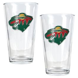 Great American Products - Minnesota Wild 16oz. Pint Glass Set - Multicolor