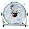 Winado - MFL-300 12" 3-Speed High Velocity Heavy Duty Metal Floor Fan with handle, 3183 CFM, 90°~180°-Degree Tilt, Powerful - Silver