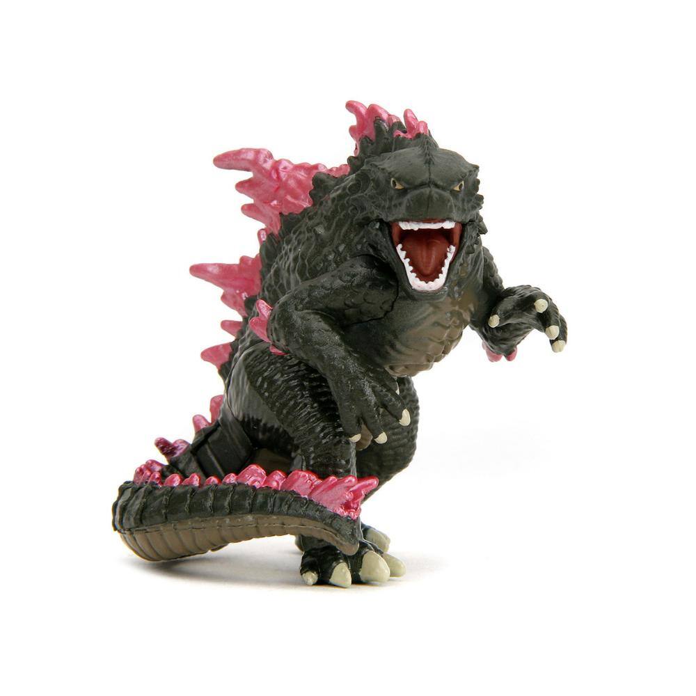 Angle. Jada - Set of 4 Diecast Figures "Godzilla x Kong: The New Empire" (2024) Movie "Metalfigs" Series Diecast Models by Jada - Multicolor.