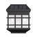 Alt View 8. Emma + Oliver - Set of 6 Solar Deck and Fence Lights, Decorative Outdoor Solar Powered Weatherproof Wall Mount Fence and Deck Lighting - Black.