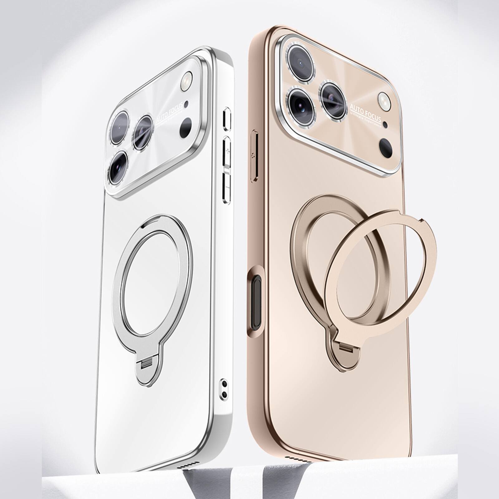 Dteck Shockproof Case for Apple iPhone 17 Pro Max with Multi Angle Ring ...