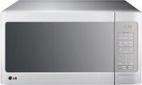 Front Zoom. LG - 1.4 Cu. Ft. Mid-Size Microwave - Smooth White.