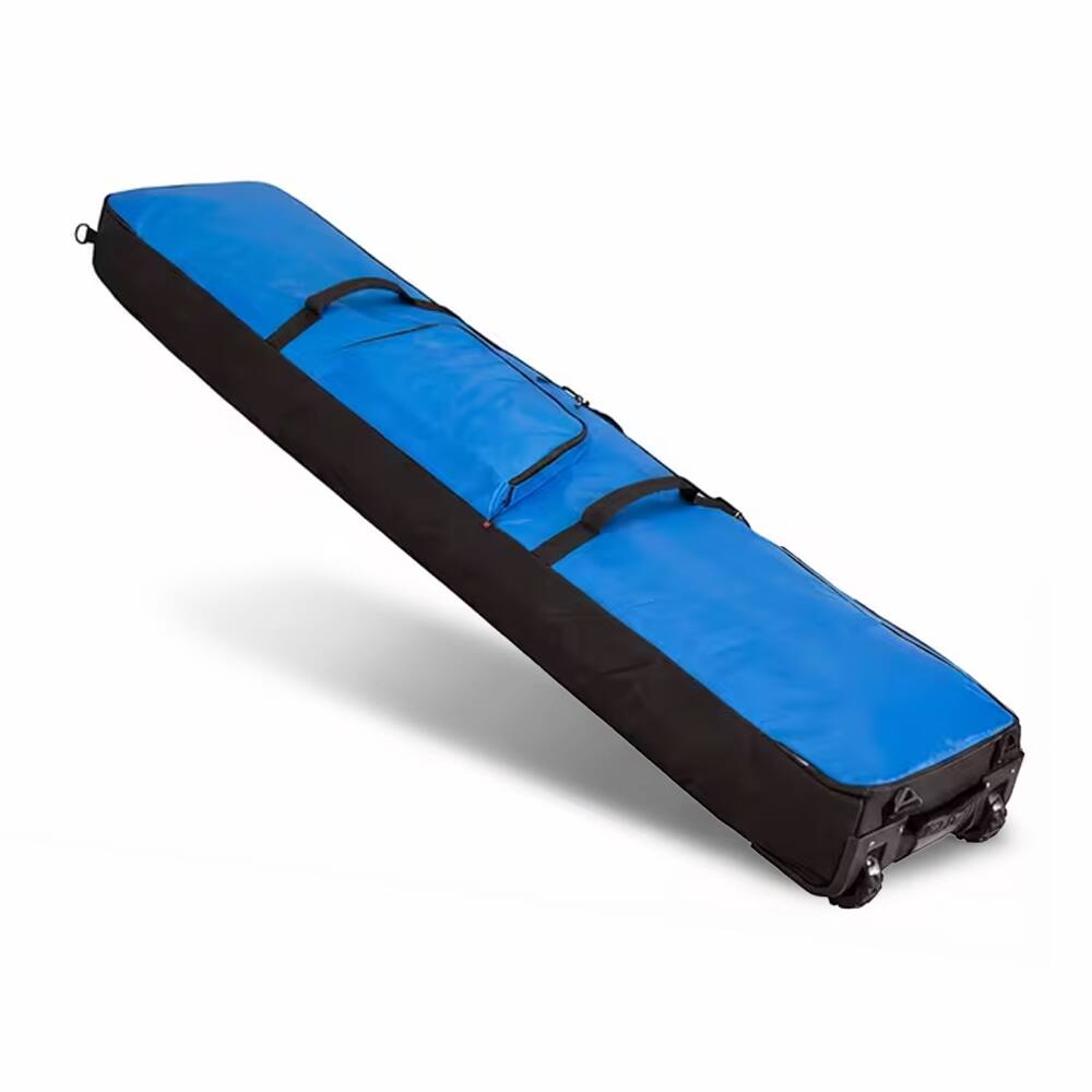 Alt View 2. FC Design - Padded Roller Snowboard Bag (158cm) - Waterproof Gear Case with Wheels for Travel - Black.