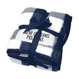 Logo Brands - New Orleans Pelicans 50'' x 60'' Buffalo Check Frost Fleece Blanket - Multicolor