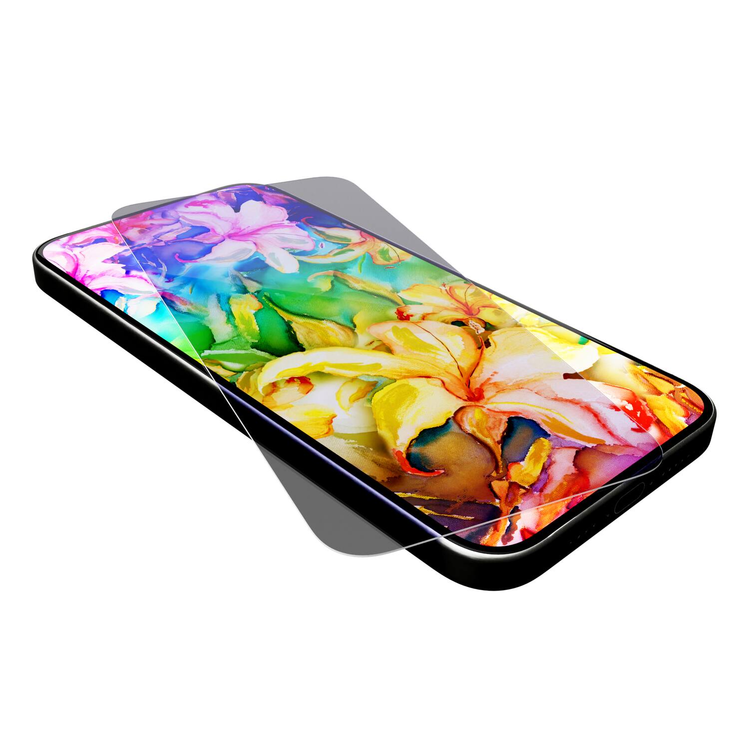 Alt View 2. Cellhelmet - Tempered Glass Screen Protector Alignment Tray for iPhone 17 Pro - Clear.