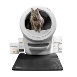 Whisker - Litter-Robot® 4 Smart App-Controlled Self-Cleaning Litter Box Core Accessories Bundle - White