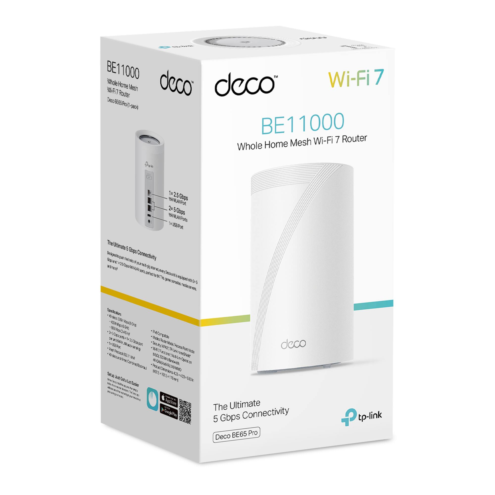TP Link Deco 7 Pro BE11000 Tri Band Wi Fi 7 Whole Home Mesh Router ...