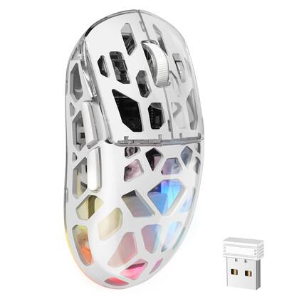 Front. Cozy Serene - Wireless Mouse Type-C Km-2 Gaming For Laptop With Transparent Shell Tri-mode 2.4g/type-c/bt - Default.