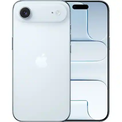Front. Apple - iPhone Air 1TB 6.5" 5G Fully Unlocked, Sky Blue - Blue.