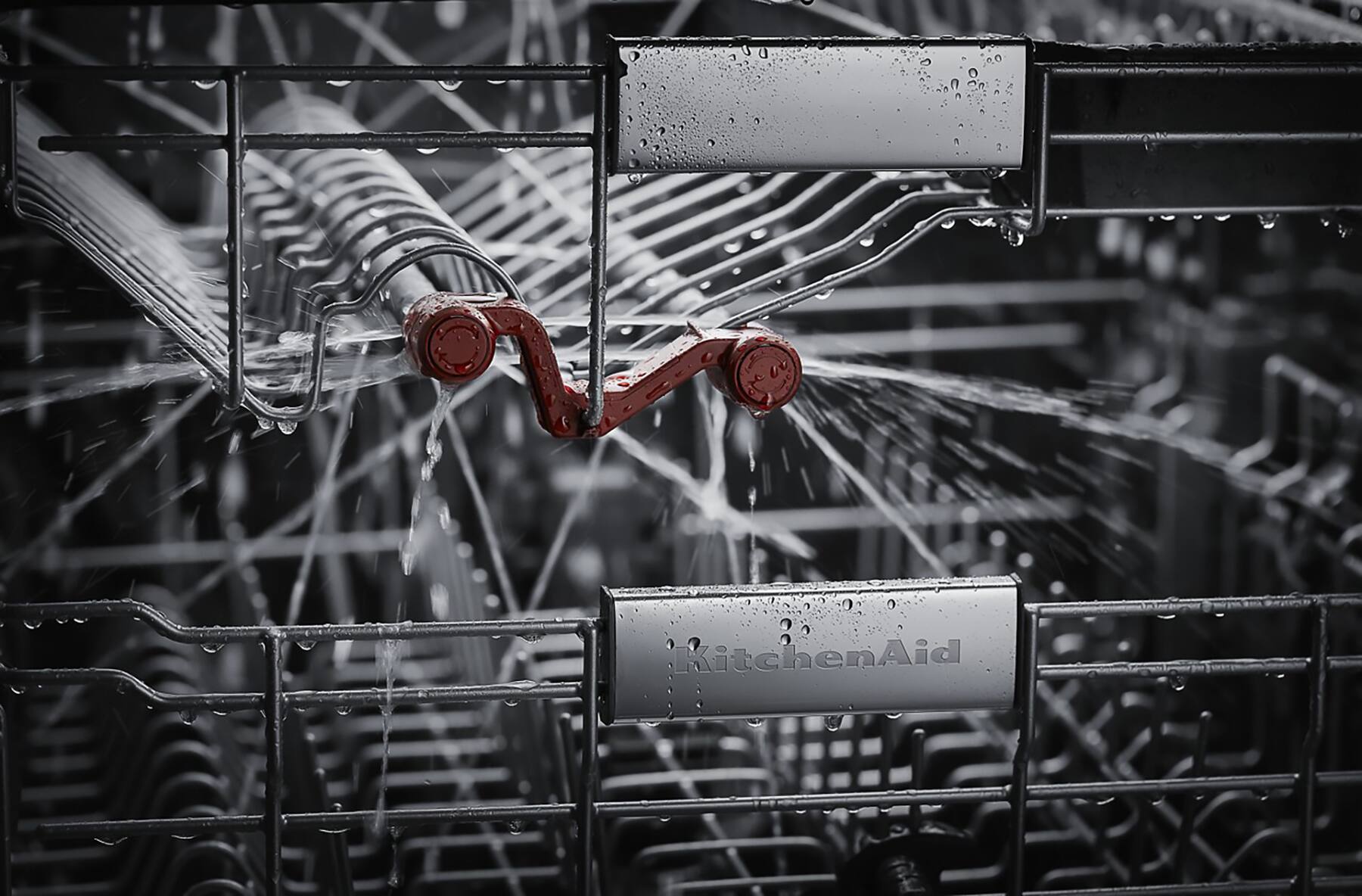 Alt View 24. KitchenAid - 24" Top Control Built-In Stainless Steel Tub Dishwasher with 3rd Rack, Ultra-Bright LED Lighting, 44dBA - Stainless steel.