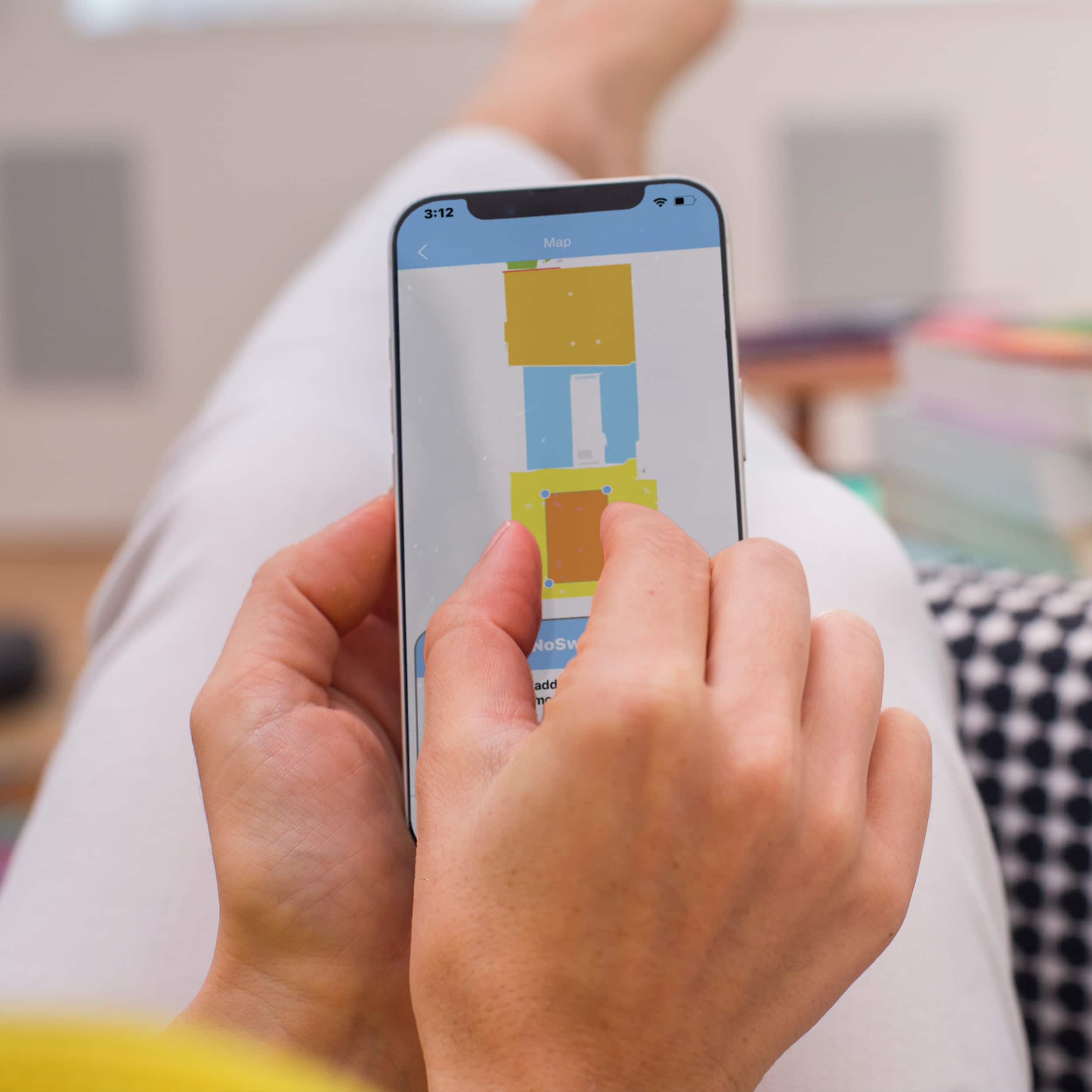 Alt View 15. bObsweep - Dustin Self-Empty Robot Vacuum & Mop, with 100-Day Dock, SLAM Navigation, & Activated Charcoal Filtration - Navy.