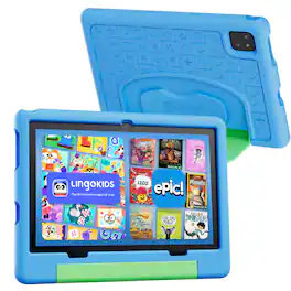 Contixo - A10 10" Educational Kids Tablet with Epic! and Lingokids 64GB with Parental Controls & Kid-Proof Case - Blue