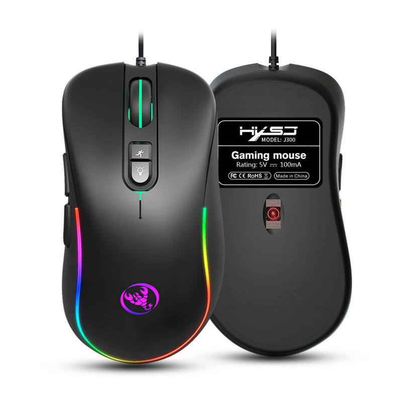 HKSJ MODEL: J300  
Gaming mouse  
Rating: 5V - 100mA  
FC CE RoHS  
Made in China