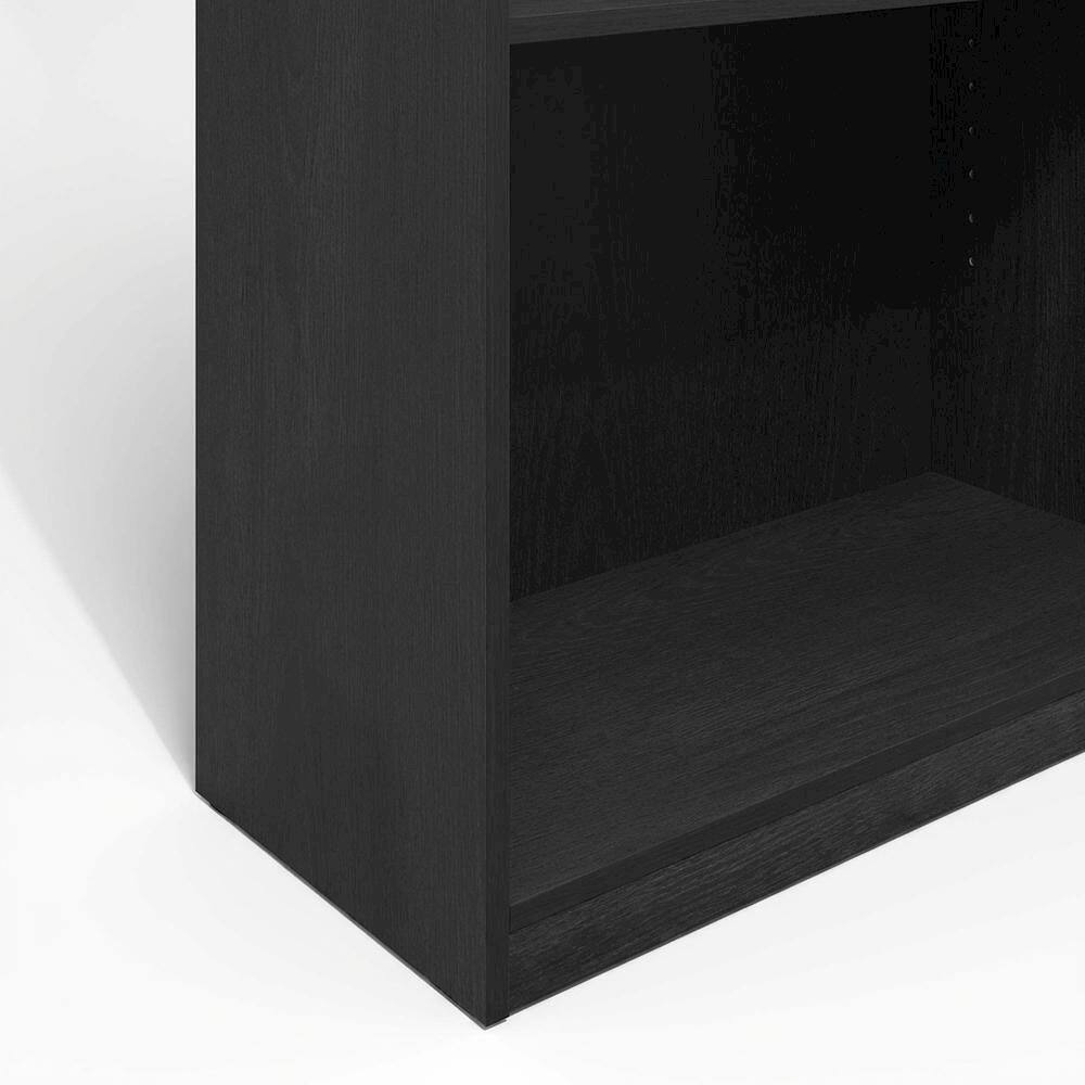Alt View 2. FurniFact - Bookcase with Engineered Wood Finish and Open Shelving for Home Storage - Blackwood.