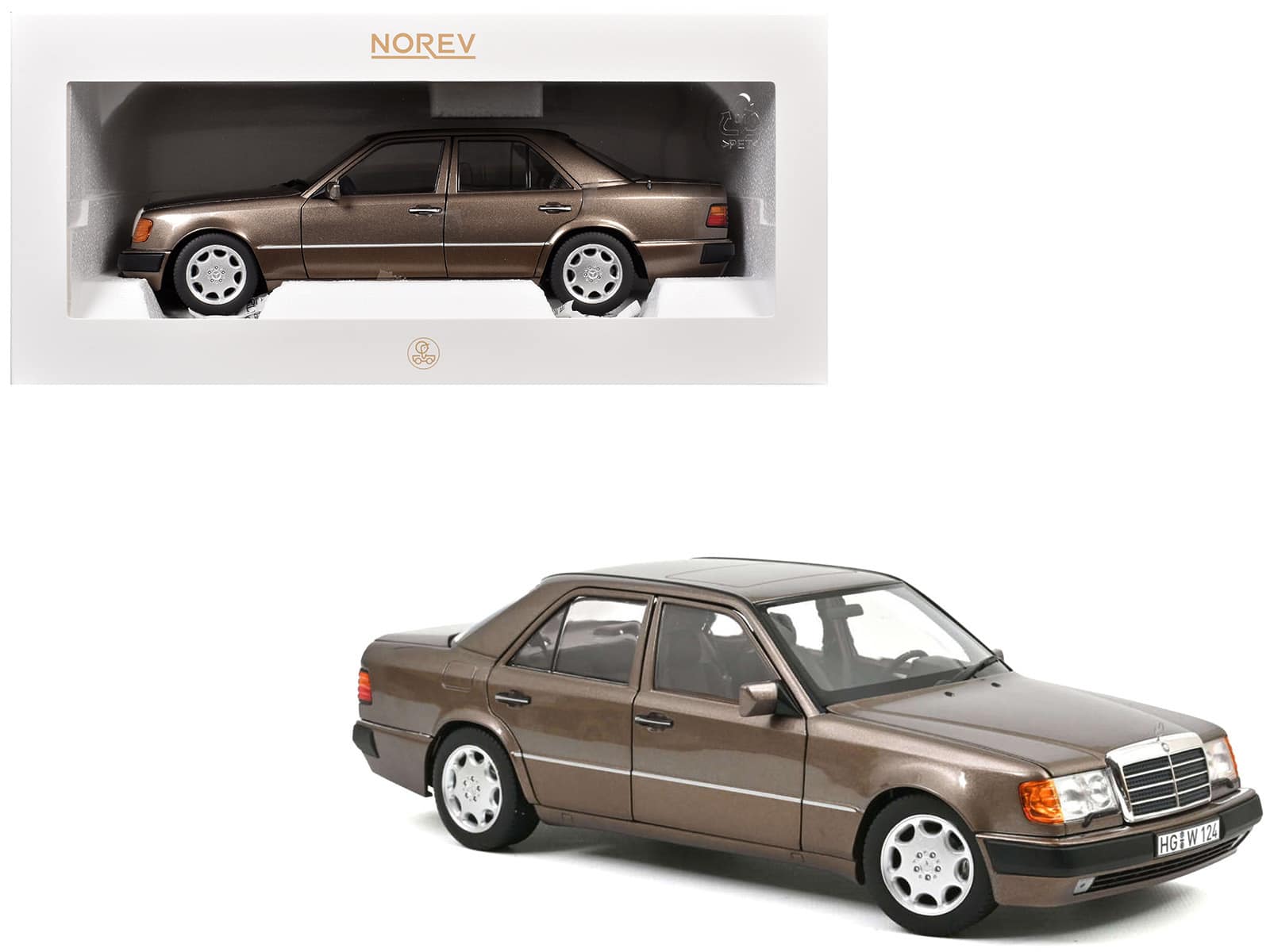 1990 Mercedes-Benz 500 E Impala Brown Metallic 1/18 Diecast Model by Norev price history on PriceWatchPro