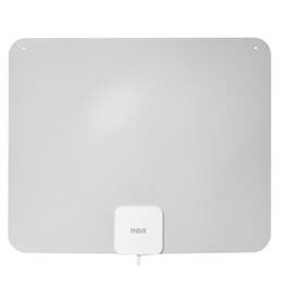 RCA - Indoor HDTV Ultra Thin Amplified Antenna 1 pk - Black