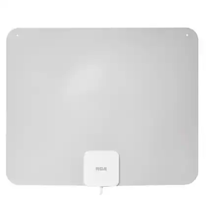 Front. RCA - RCA Indoor HDTV Ultra Thin Amplified Antenna 1 pk - Black.