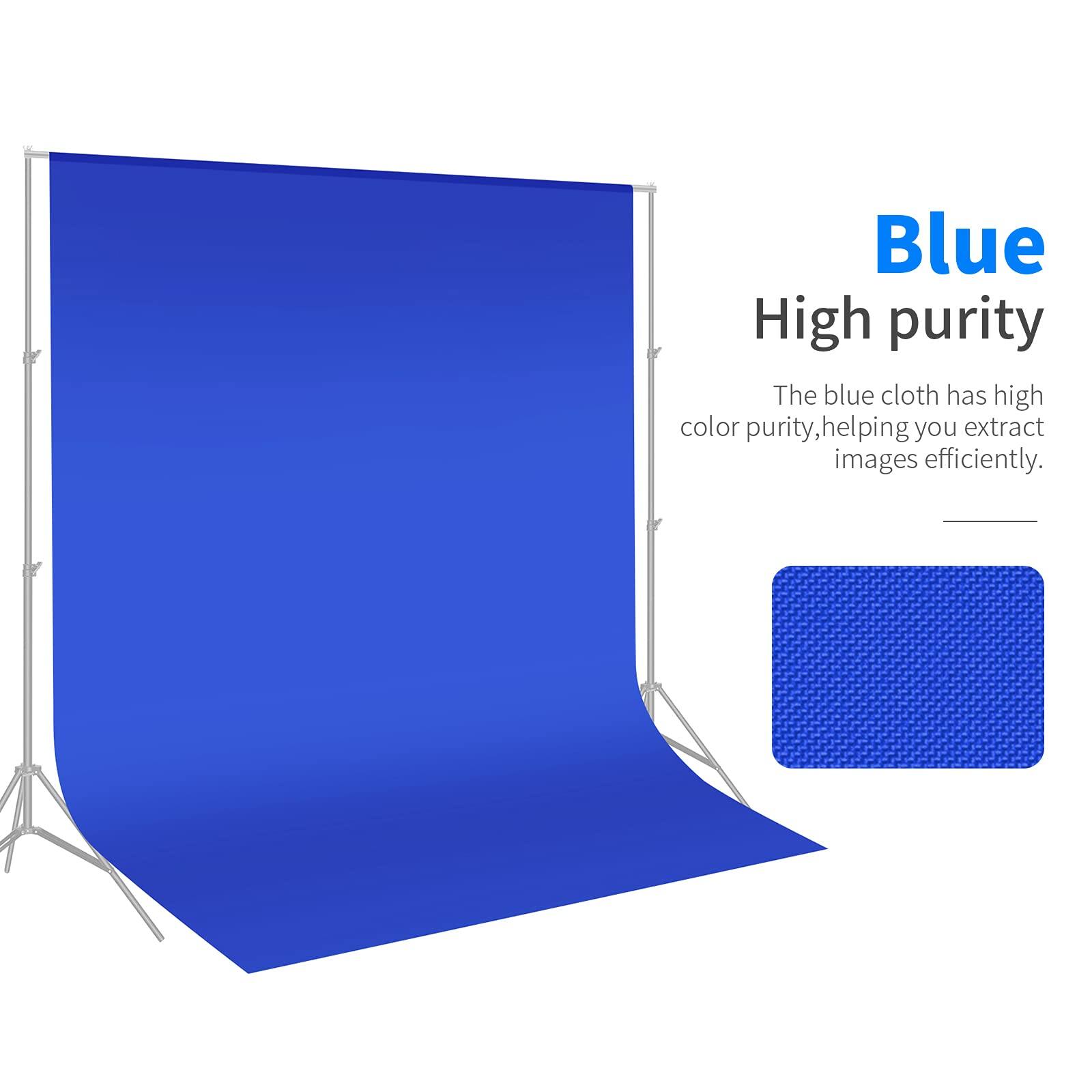 Blue  
High purity  
The blue cloth has high color purity, helping you extract images efficiently.