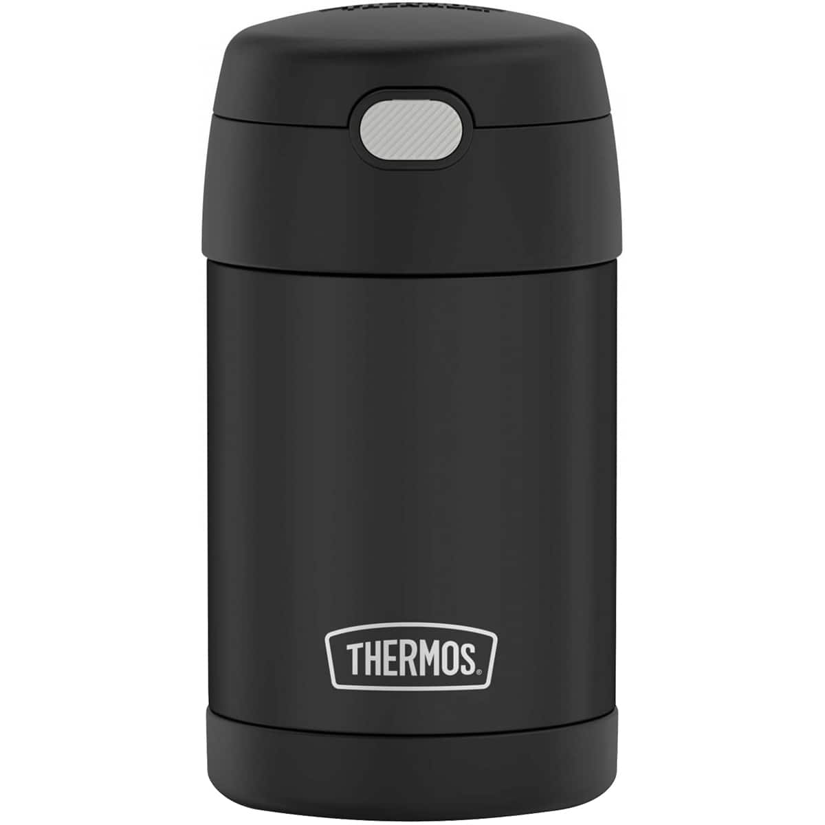 Thermos - 16 oz. Kid's Funtainer Stainless Steel Insulated Food Jar - Matte - Black