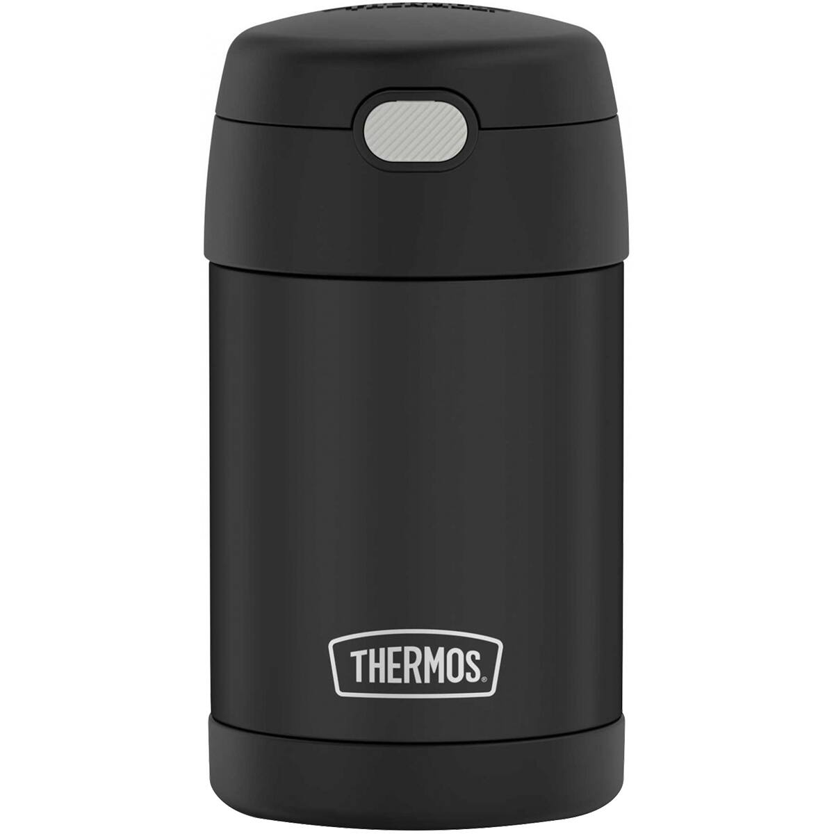 Thermos - 16 oz. Kid's Funtainer Stainless Steel Insulated Food Jar - Matte - Black