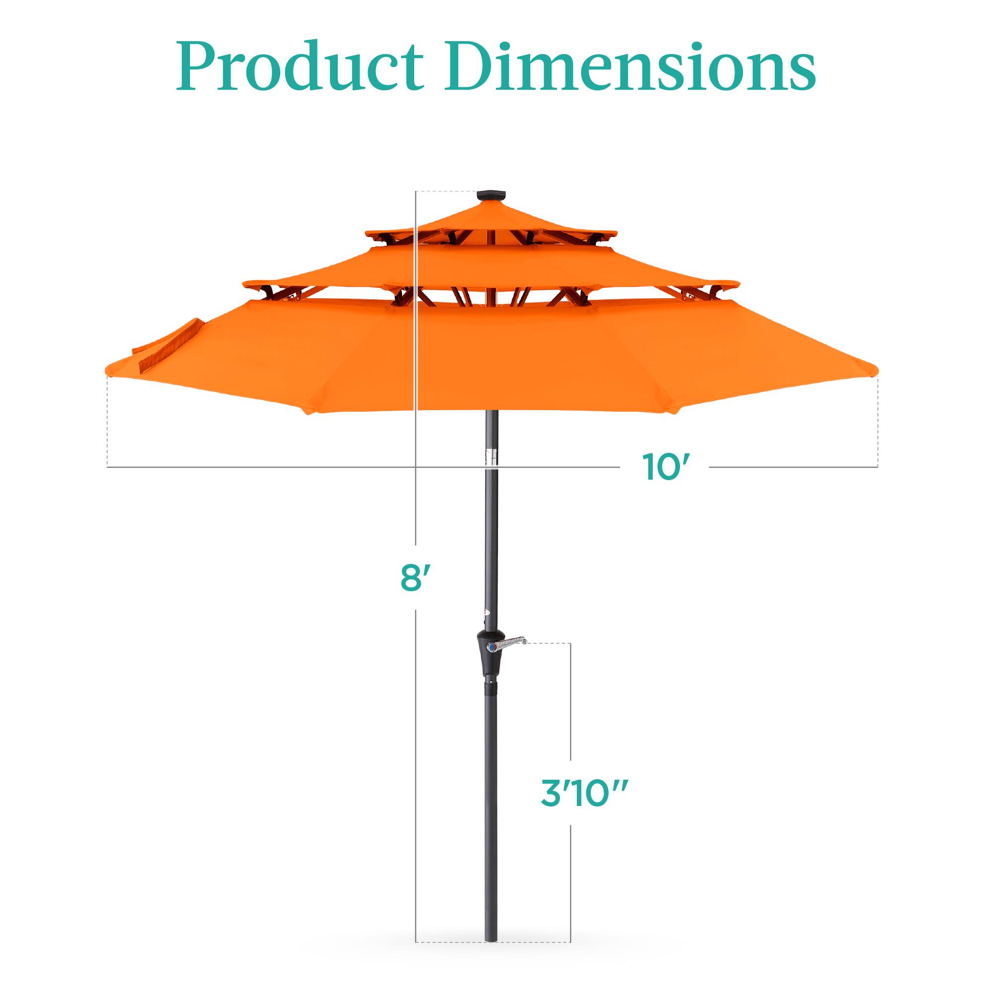 Product Dimensions

10'  
8'  
3'10"