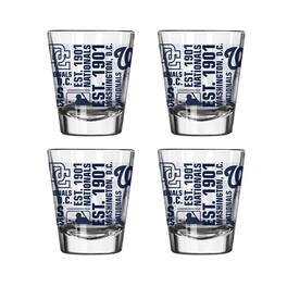 Logo Brands - Washington Nationals 4-Pack 2oz. Shot Glass Set - Multicolor