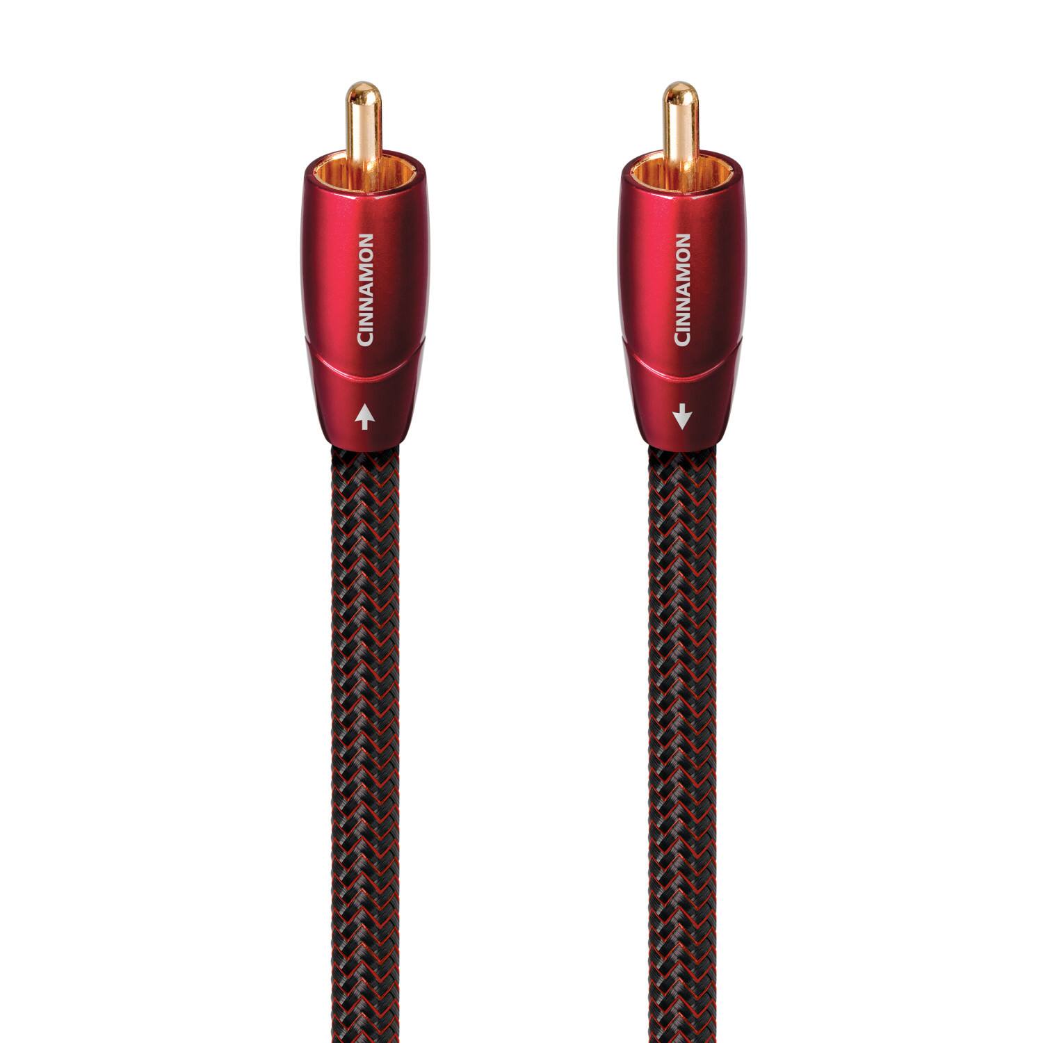 AudioQuest - Cinnamon Coax 2.5' Digital Digital Audio Cable with RCA to RCA Connectors - Red on Black