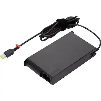 Front. Lenovo - Mobile Workstation Slim 230W AC Adapter 4X20S56713 - Black.