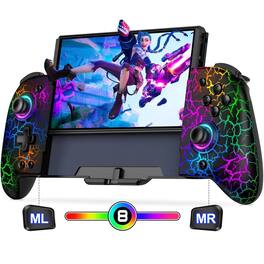 Kitcheniva - Wireless Joypad Controller Nintendo Switch And Switch OLED Handheld Mode - Black