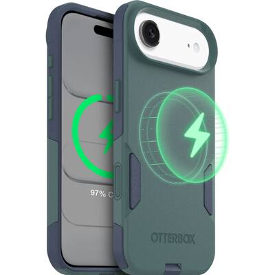 Otterbox iPhone 17 Air (Only) Commuter Series Case Built-In MagSafe Thin, Dual-Layer, Pocket-Friendly, Port Cover Saltwater Breeze (Sage/Blue) Otterbox iPhone 17 Air (Only) Commuter Series Case Built-In MagSafe Thin, Dual-Layer, Pocket-Friendly, Port Cover Saltwater Breeze (Sage/Blue)