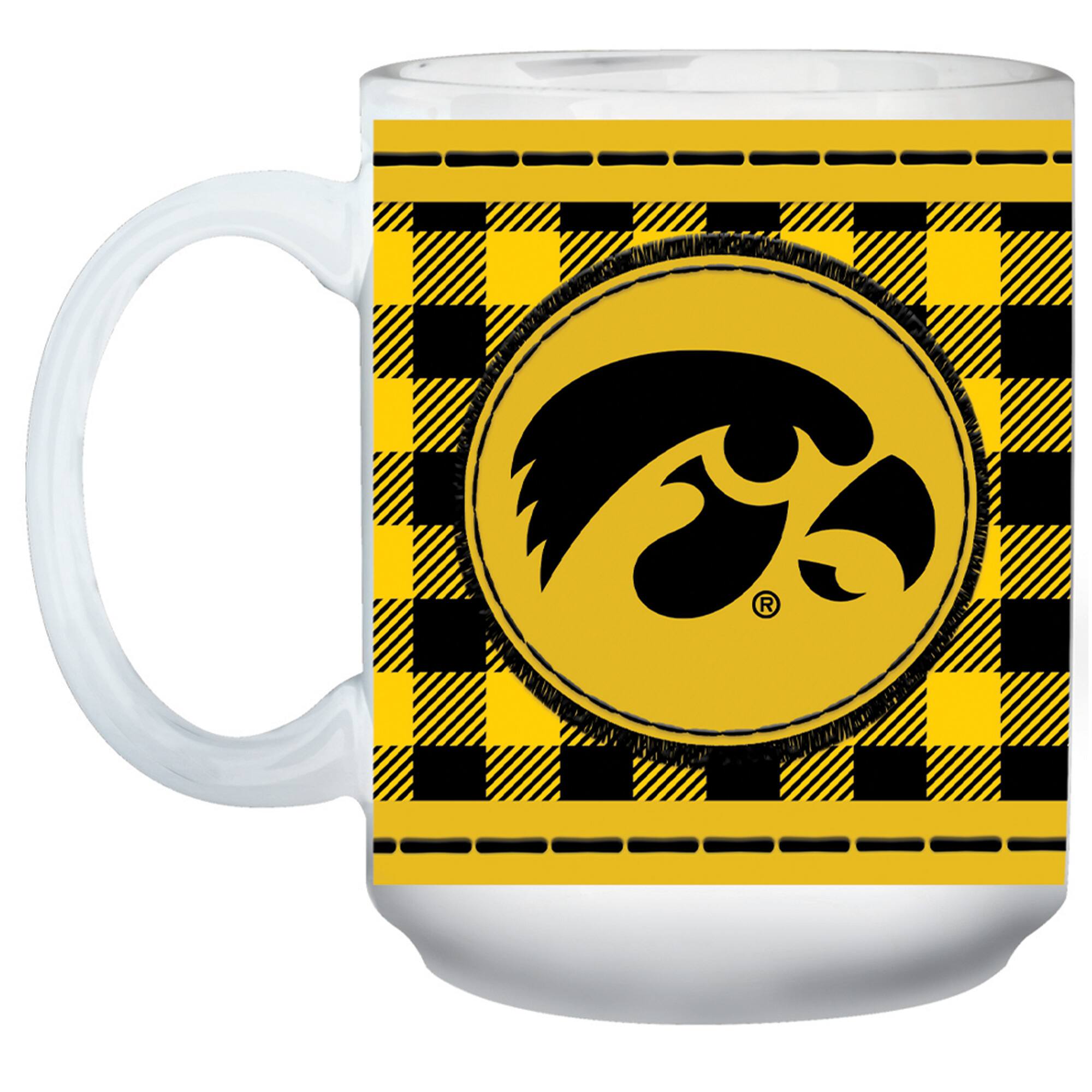 Alt View 1. The Memory Company - Iowa Hawkeyes 15oz. Buffalo Plaid Father's Day Mug - Multicolor.