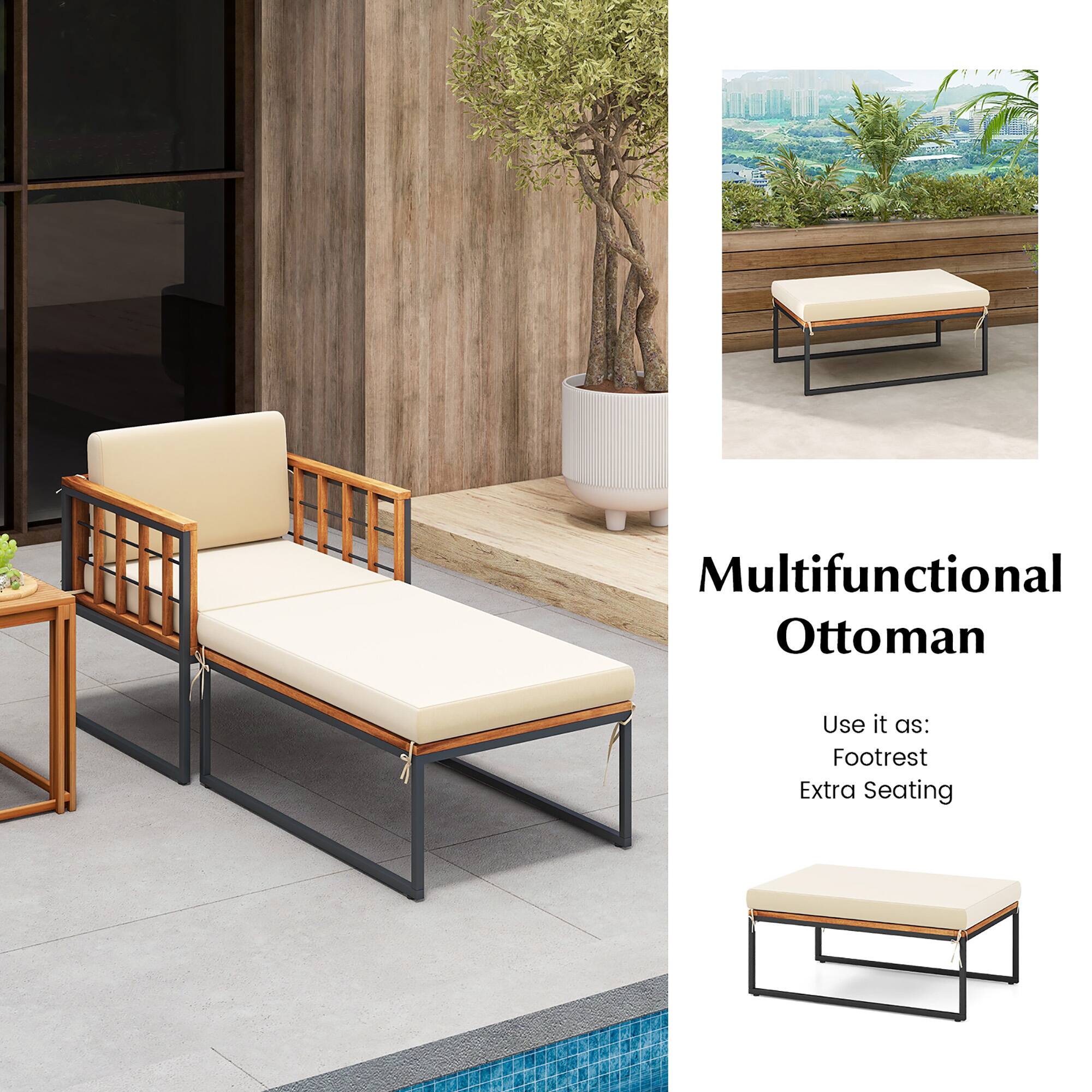 Multifunctional Ottoman
Use it as:
Footrest
Extra Seating