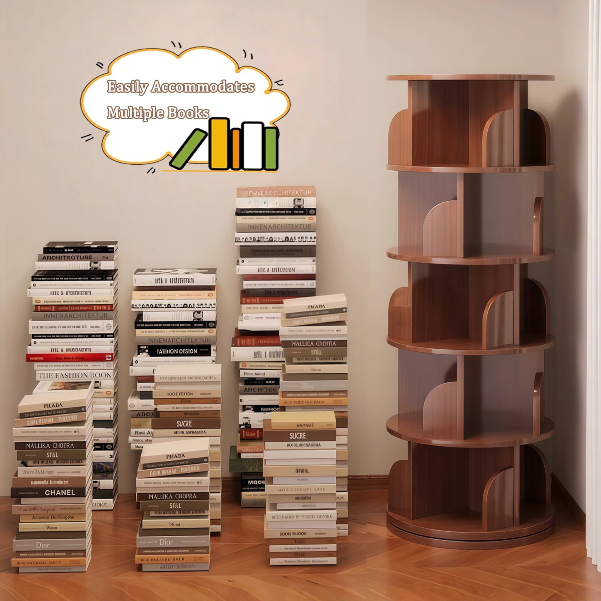 Easily Accommodates Multiple Books

DERECHITEXTUR  
INNENARCHITEXTUR  
AROHITROTURE  
BIL I ISCDLION  
ESONTRIDCN  
arta  
ISrieiiorS 104 ENCR  
INNI NARCHI EKTUR  
THAM  
INNENARCHITEKLUK  
TATHION DESION  
MALLICA CDRA  
THE FASHION BOON  
PTC C  
RUUS TEON  
ARCNITEC PILADA  
Hu hira HEUS  
MALLIKA CHOERA  
STALL  
D Soe a Chbey  
omolars  
CHANEL  
ESORE  
b Lnaymd  
Arionoa  
ddmeos  
AUC SAXE  
Ho  
ARANIA  
PEADA  
BEASNA  
NAISES  
MALLIKA CHOPRA  
STALL  
Dior  
Note  
DAIAN SUCRE  
NUWANTES  
SVL MOOE  
ACRA  
nor CHEE  
10L T  
R.....  
OUERT CLIE
