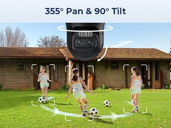 355° Pan & 90° Tilt
