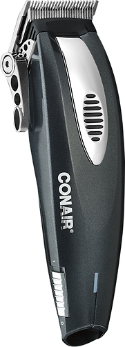 Conair - ConairMan 20-Piece Lithium Ion Cord/Cordless Haircut Kit - Black