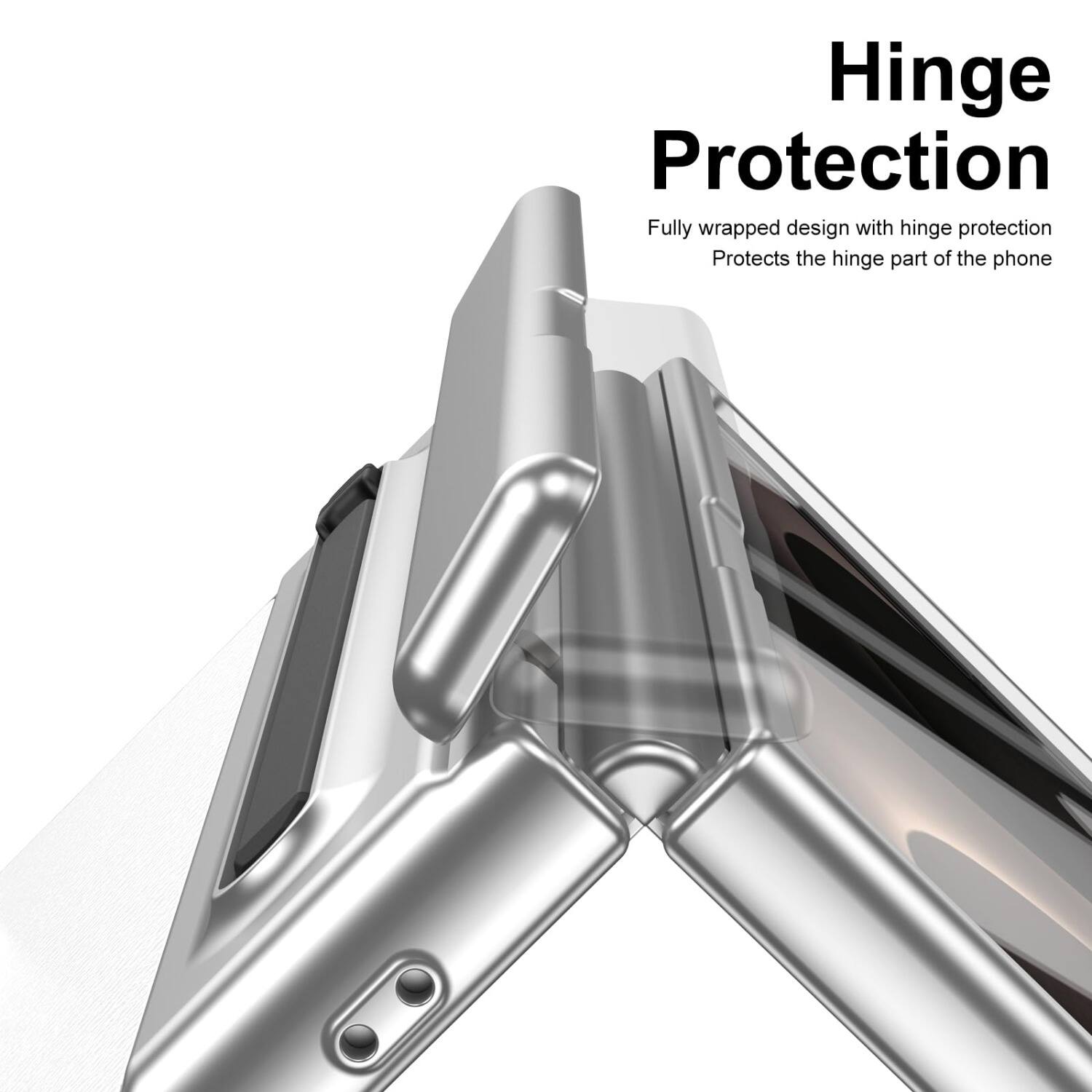 Hinge Protection

Fully wrapped design with hinge protection
Protects the hinge part of the phone