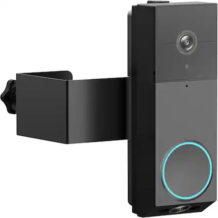 Front. Schertz - Anti-Theft Door Mount for Wyze Duo Cam Doorbell - Black.