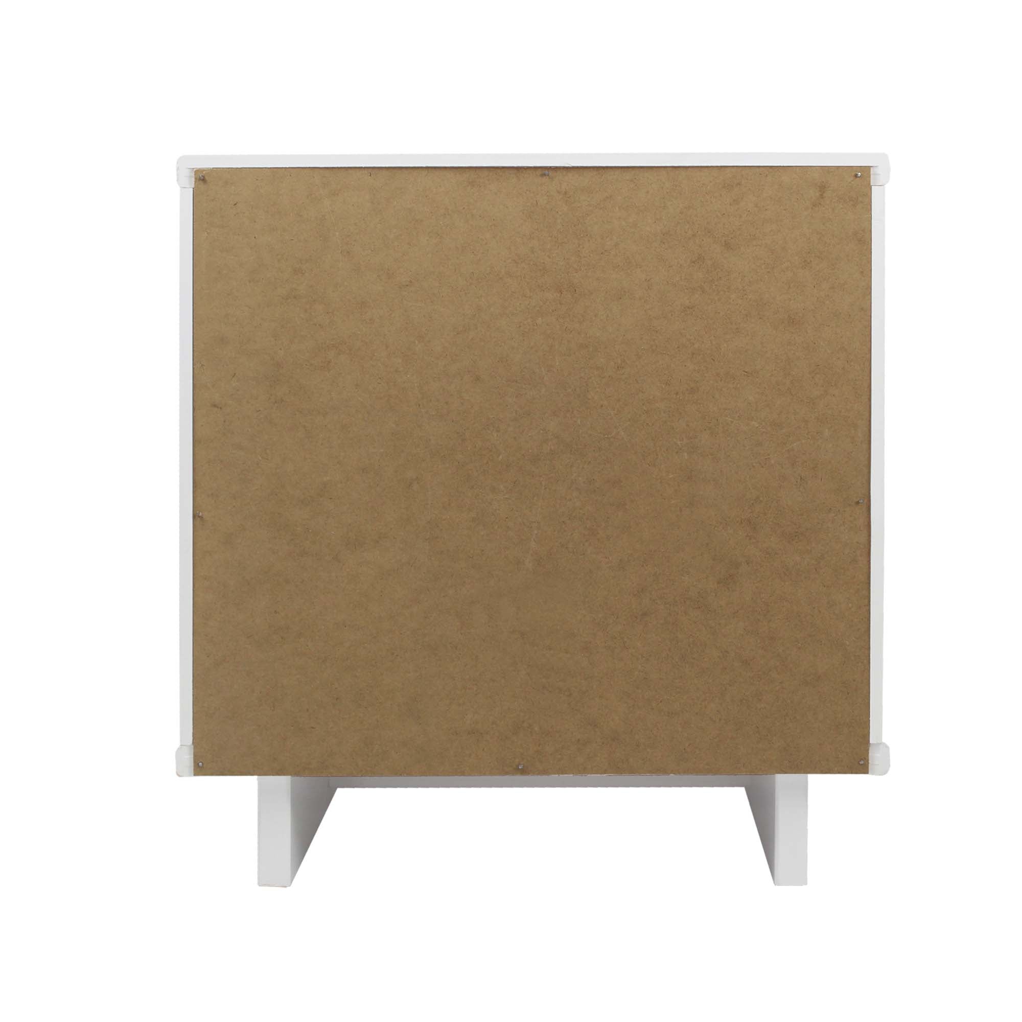 Alt View 4. Manhattan Comfort - Granville Modern 18" Nightstand - Set of 2 - White.