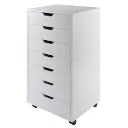Winsome Wood - Halifax 7-Drawer Mobile Cabinet - White