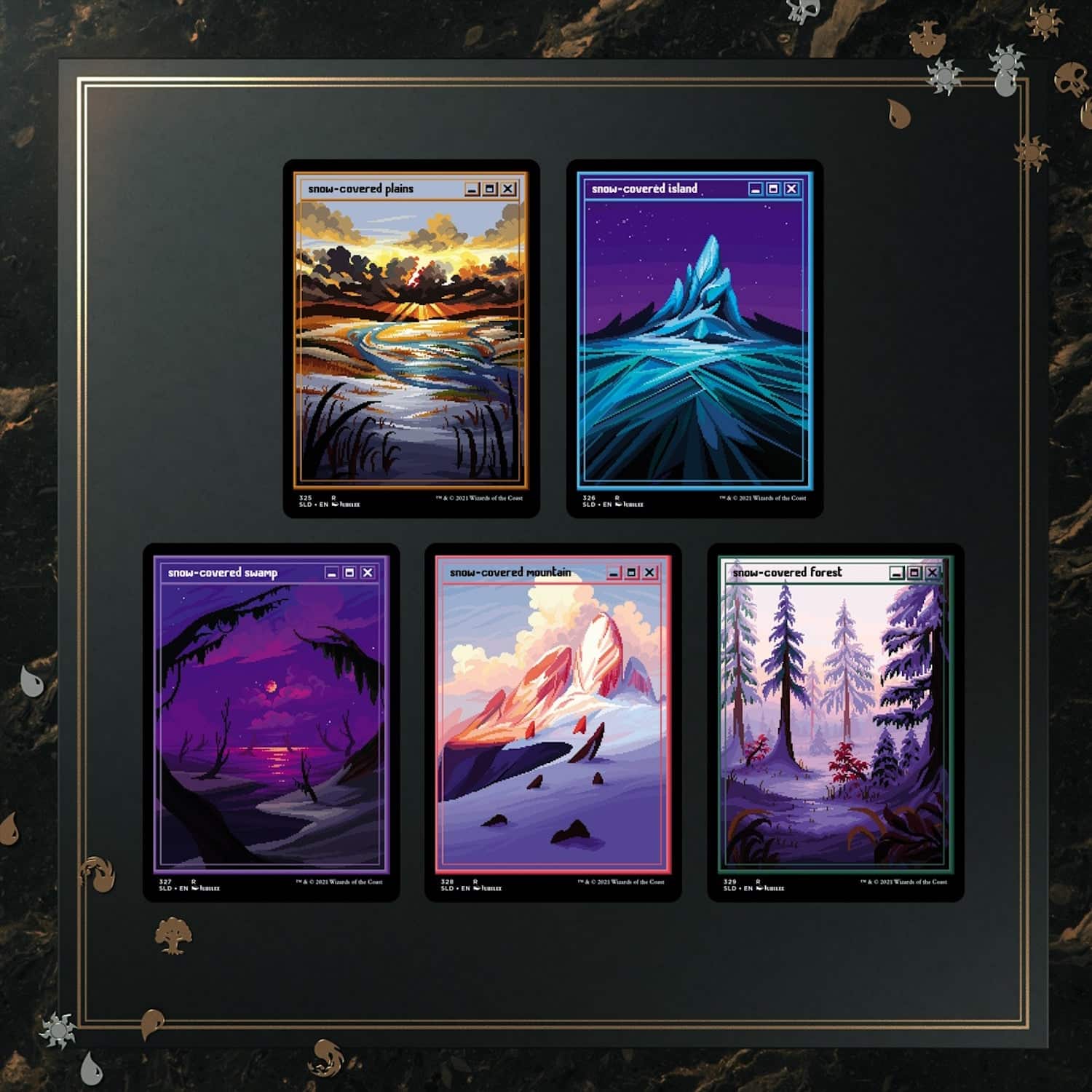 Wizards of The Coast - Magic: The Gathering TCG: Secret Lair PixelSnowLands.jpg price history on PriceWatchPro