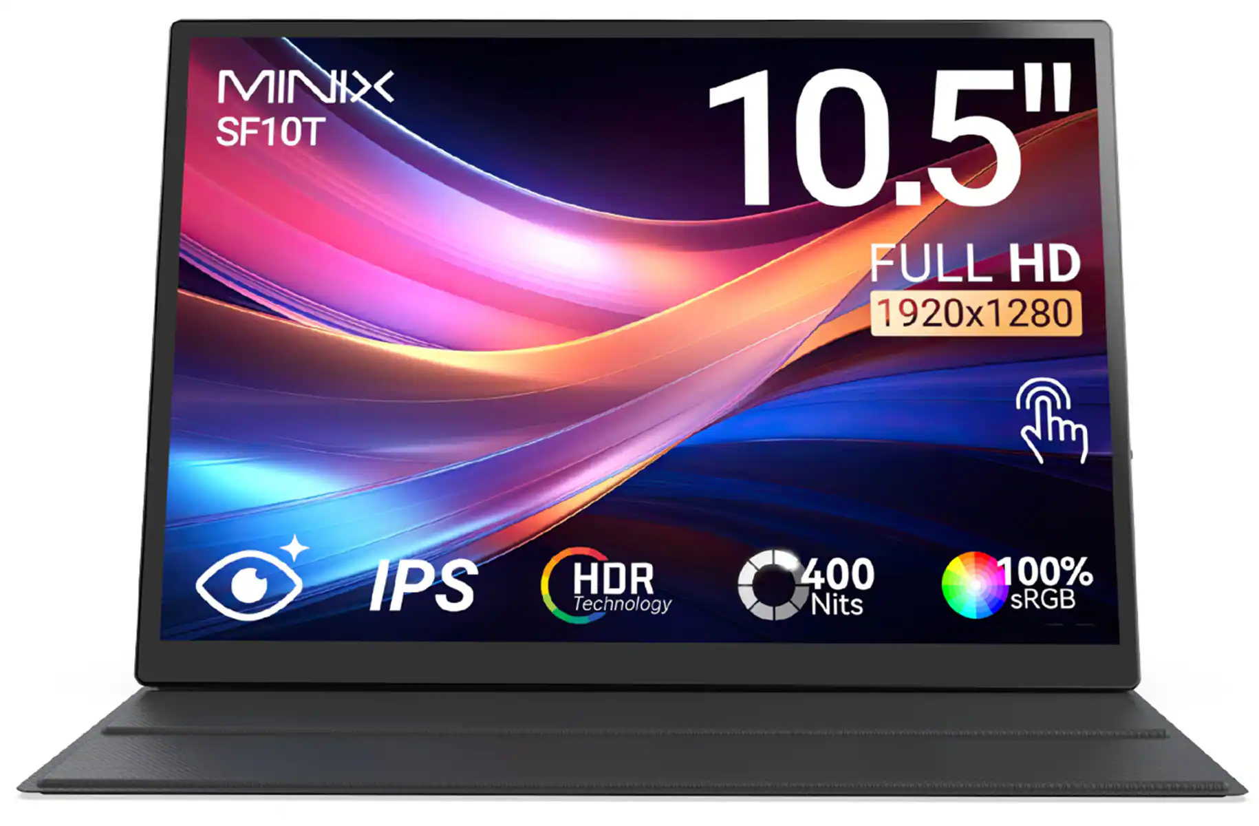 MINIX SF10T 10.5" FULL HD 1920x1280 IPS HDR Technology 400 Nits 100% sRGB
