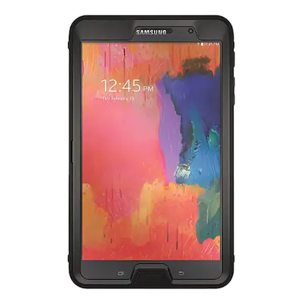Front. OtterBox - Defender Series Case for Samsung Galaxy Tab Pro 8.4 - Black.
